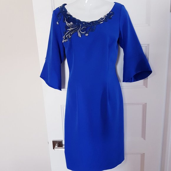OLIMARA Blue Classic, Occasion Dress, Made in Spain, sz 6/8 - Picture 1 of 12